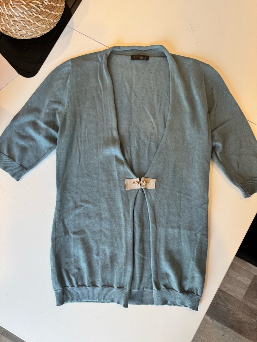 Peserico Italian Luxury 100% Cotton Knit Cardigan - IT 38 / US XS - Picture 7 of 7